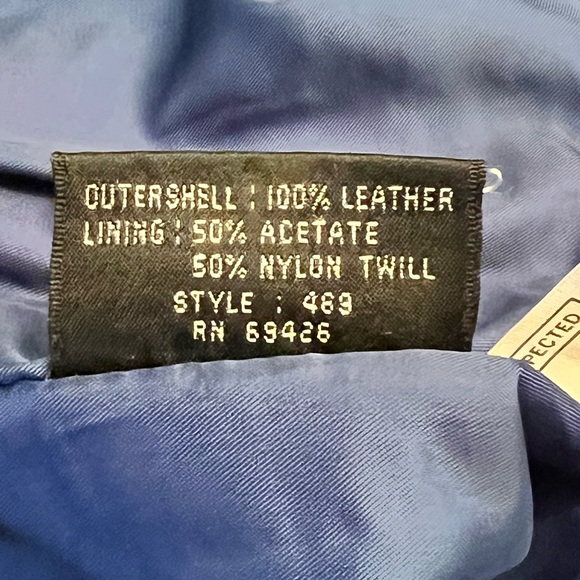 Vintage 80s High Waisted 100% Leather Blue Bermudas Shorts Size 6 Zipped Closure - Picture 11 of 12